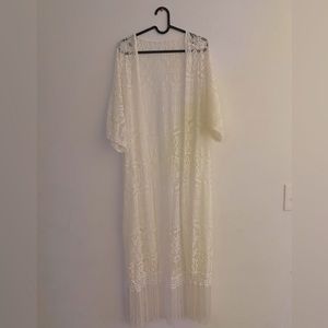 White Lace Duster - One size fits most